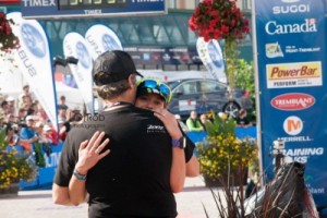 Sara Gross Winning Ironman Mont Tremblant (from http://www.saragross.ca/ )